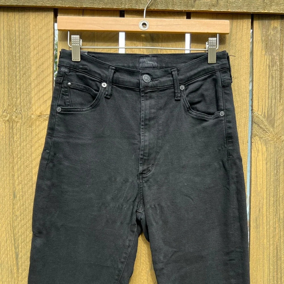Citizens of Humanity Chrissy Black High Rise Skinny Denim Size 28 - Picture 2 of 6